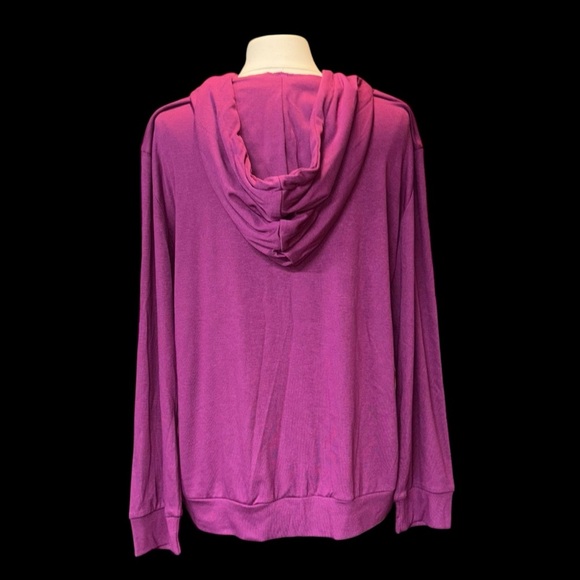 Unbranded | Lightweight Hooded Pullover | Magenta | XL - Picture 4 of 7